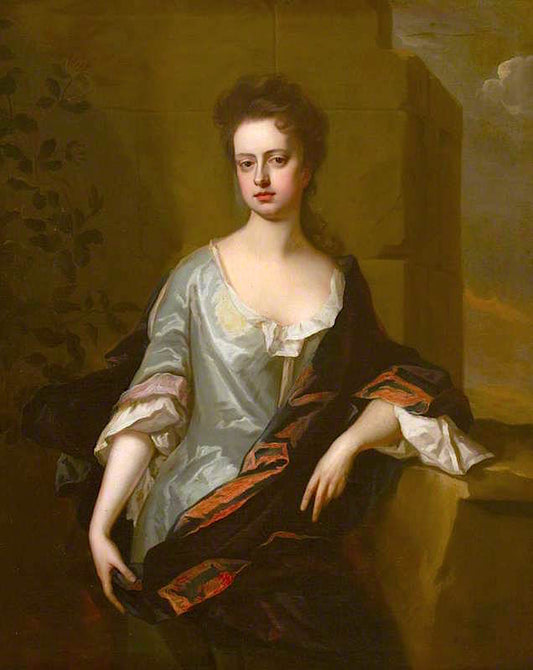 Mary Elizabeth Jervoise, Mrs Samuel Clarke of Herriard, vintage artwork by Michael Dahl, 12x8" (A4) Poster