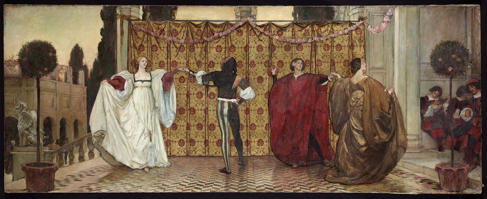 A Pavane by Edwin Austin Abbey,A3(16x12")Poster