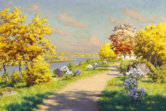 Autumn Colors, vintage artwork by Johan Krouthen, 12x8" (A4) Poster