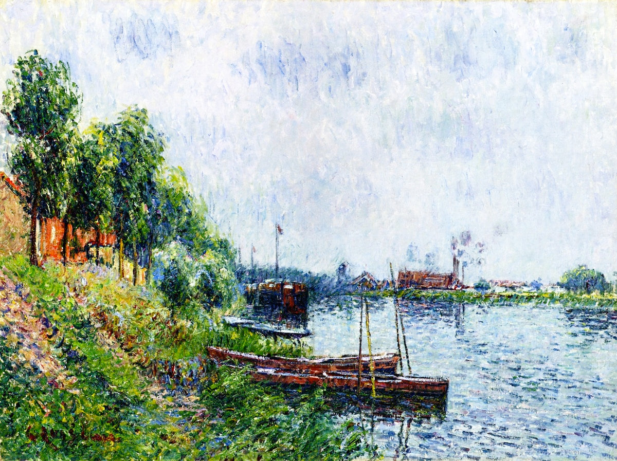 Banks of the River Oise by Gustave Loiseau,A3(16x12")Poster