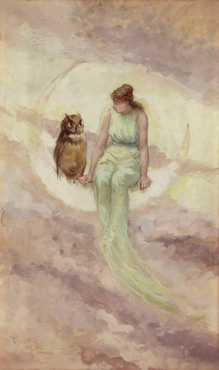 The Witch's Daughter, vintage artwork by Frederick Stuart Church, 12x8" (A4) Poster