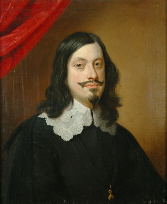 Portrait of Emperor Ferdinand III, vintage artwork by Jan van den Hoecke, 12x8" (A4) Poster