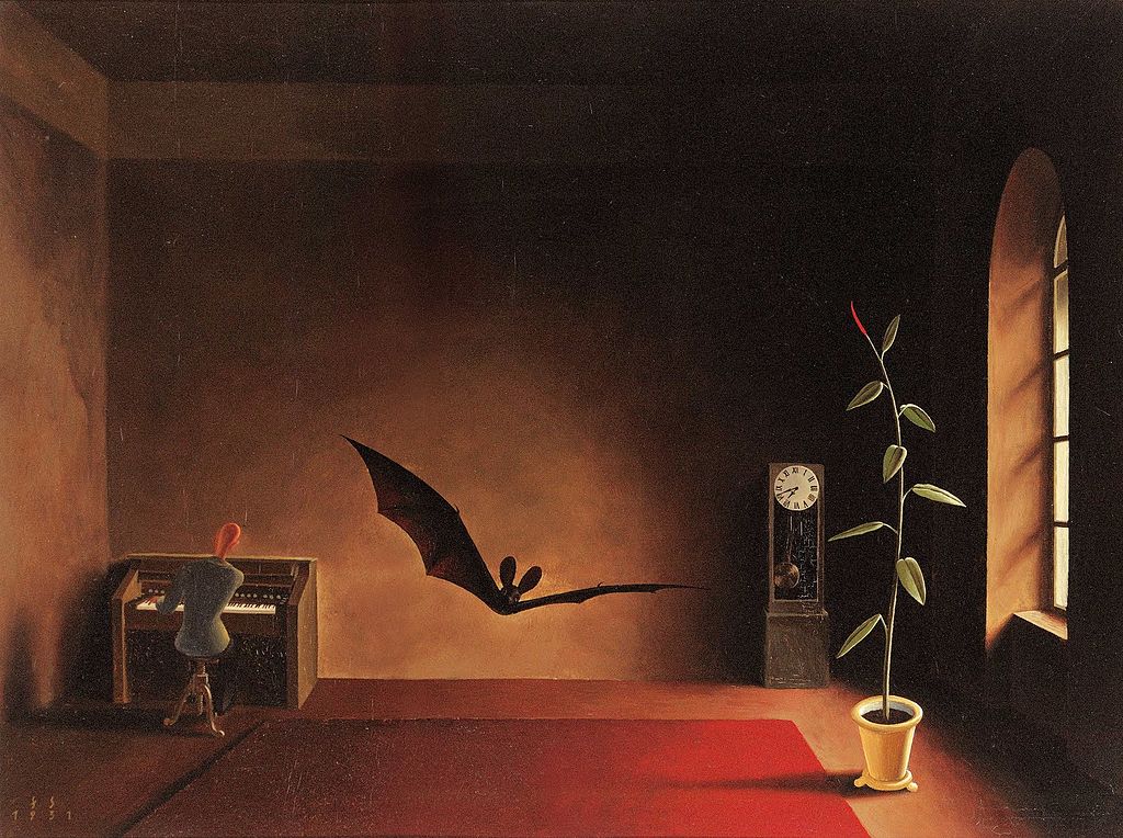 Song in the Twilight, vintage artwork by Franz Sedlacek, 12x8" (A4) Poster