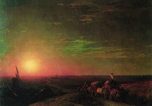 Chumak Caravan, vintage artwork by Ivan Constantinovich Aivazovsky, A3 (16x12") Poster Print