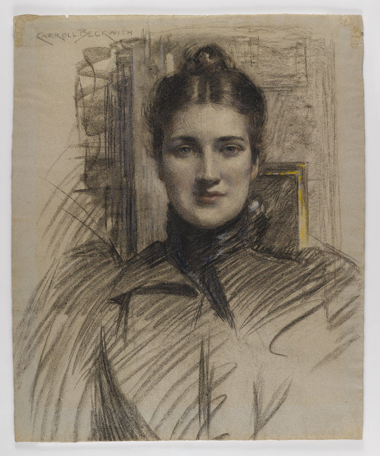 Portrait of Minnie Clark by James Carroll Beckwith,A3(16x12")Poster