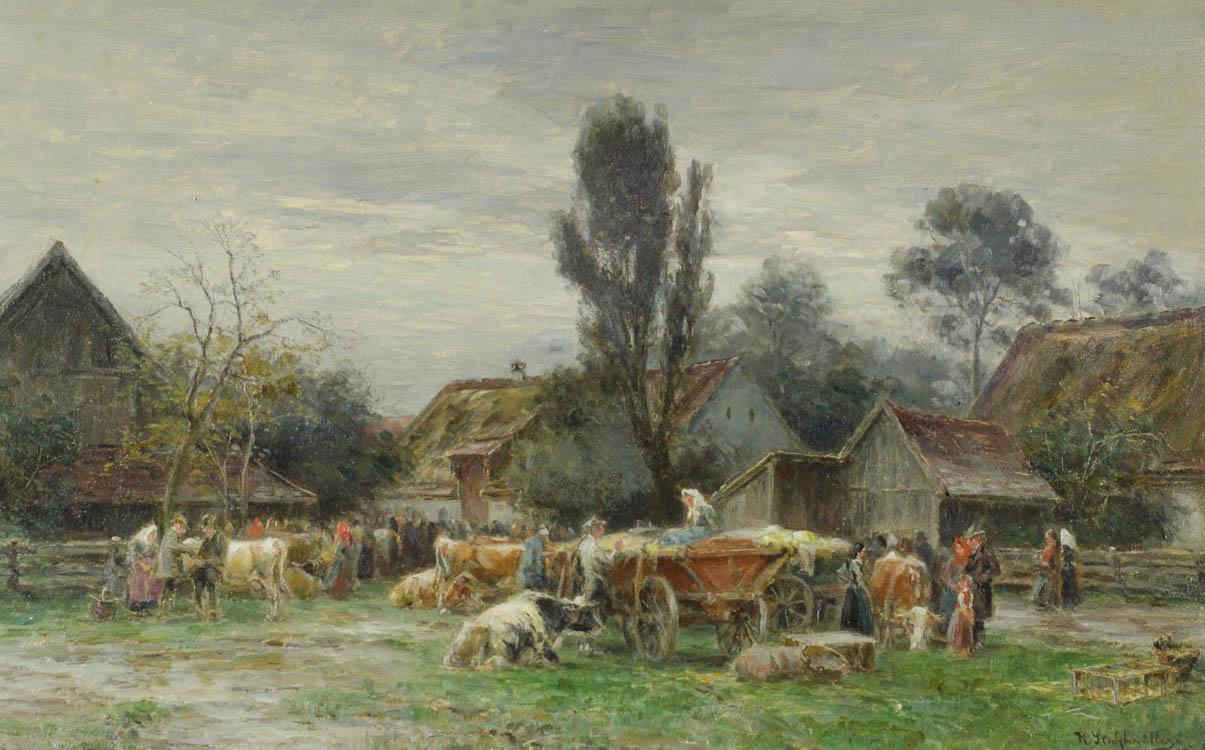 Country market by Karl Stuhlmuller,A3(16x12")Poster