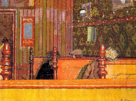 An Eating House, vintage artwork by Harold Gilman, 12x8" (A4) Poster