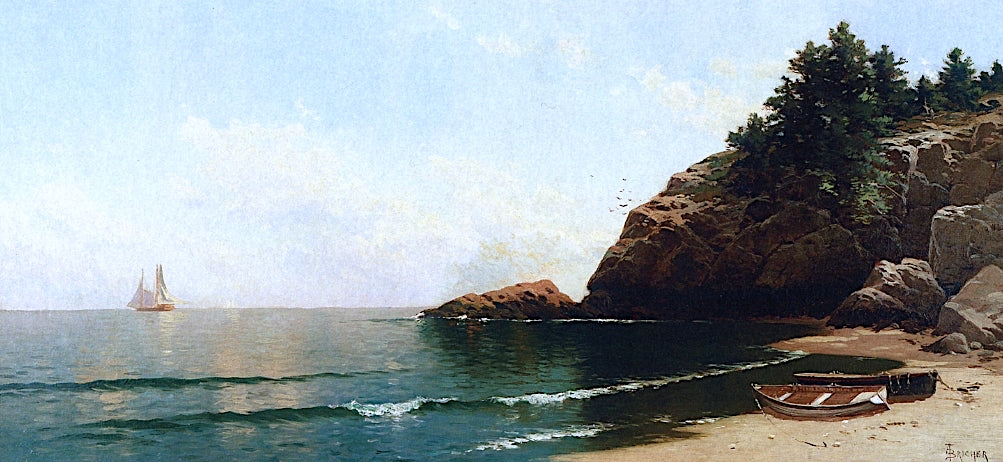 Cliff Island, Maine, vintage artwork by Alfred Thompson Bricher, 12x8" (A4) Poster