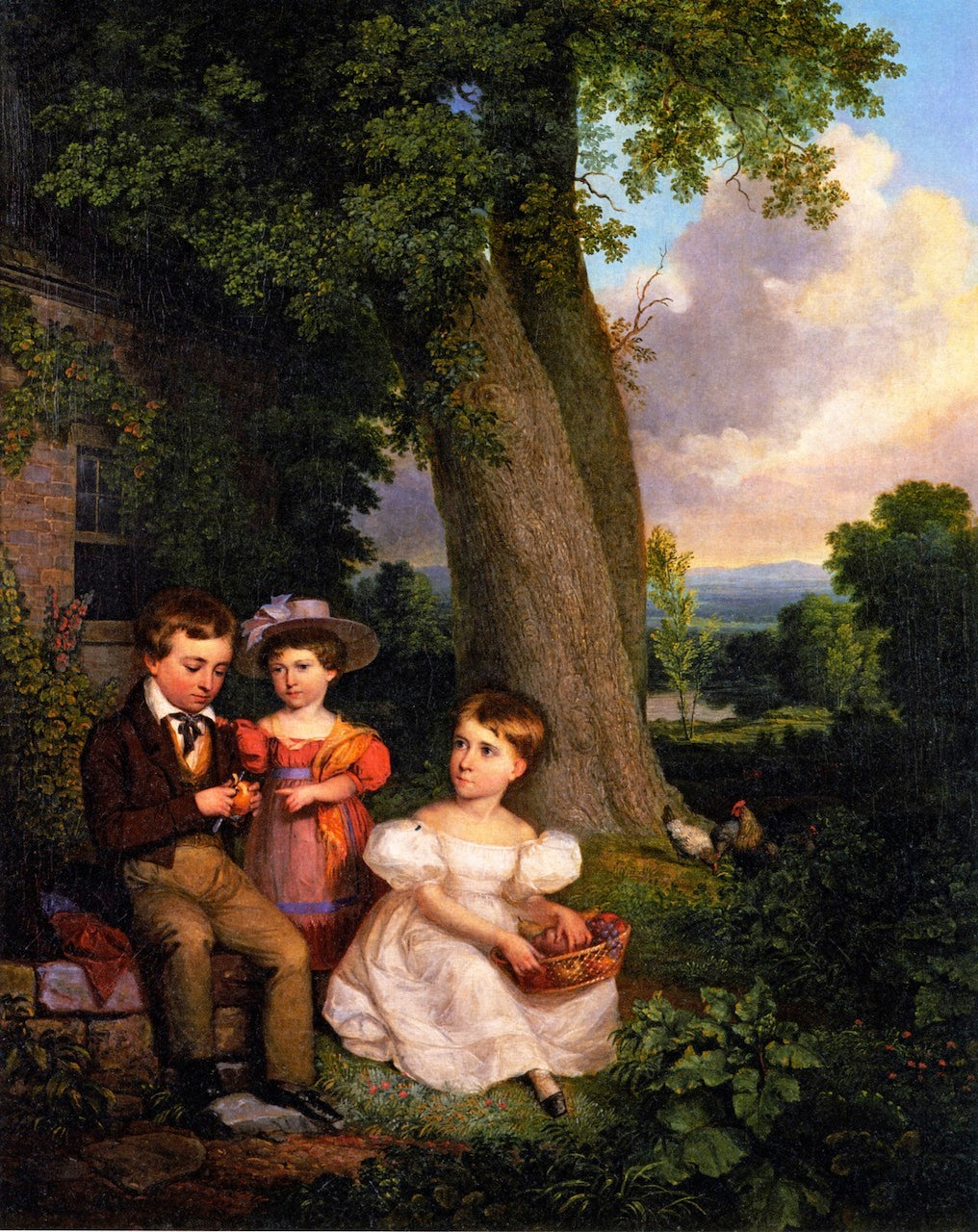 The Durand Children, vintage artwork by Asher Brown Durand, A3 (16x12") Poster Print
