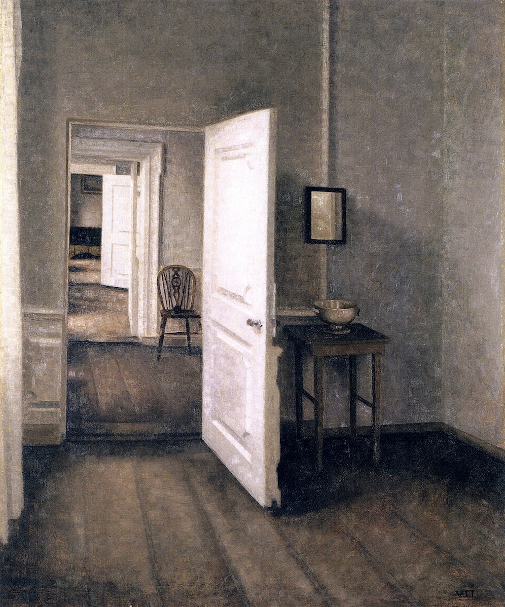 from the Artist's Home, Strandgade 25 by Vilhelm Hammershoi,A3(16x12")Poster
