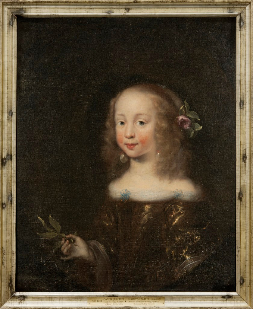 Augusta Maria, Princess of Holstein-Gottorp, vintage artwork by Jurgen Ovens, 12x8" (A4) Poster