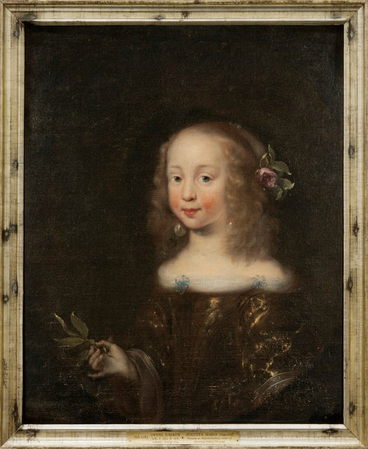 Augusta Maria, Princess of Holstein-Gottorp, vintage artwork by Jurgen Ovens, 12x8" (A4) Poster
