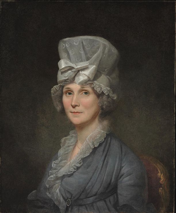 Portrait of Mary Ann MacNeal Macpherson, vintage artwork by Charles Willson Peale, 12x8" (A4) Poster