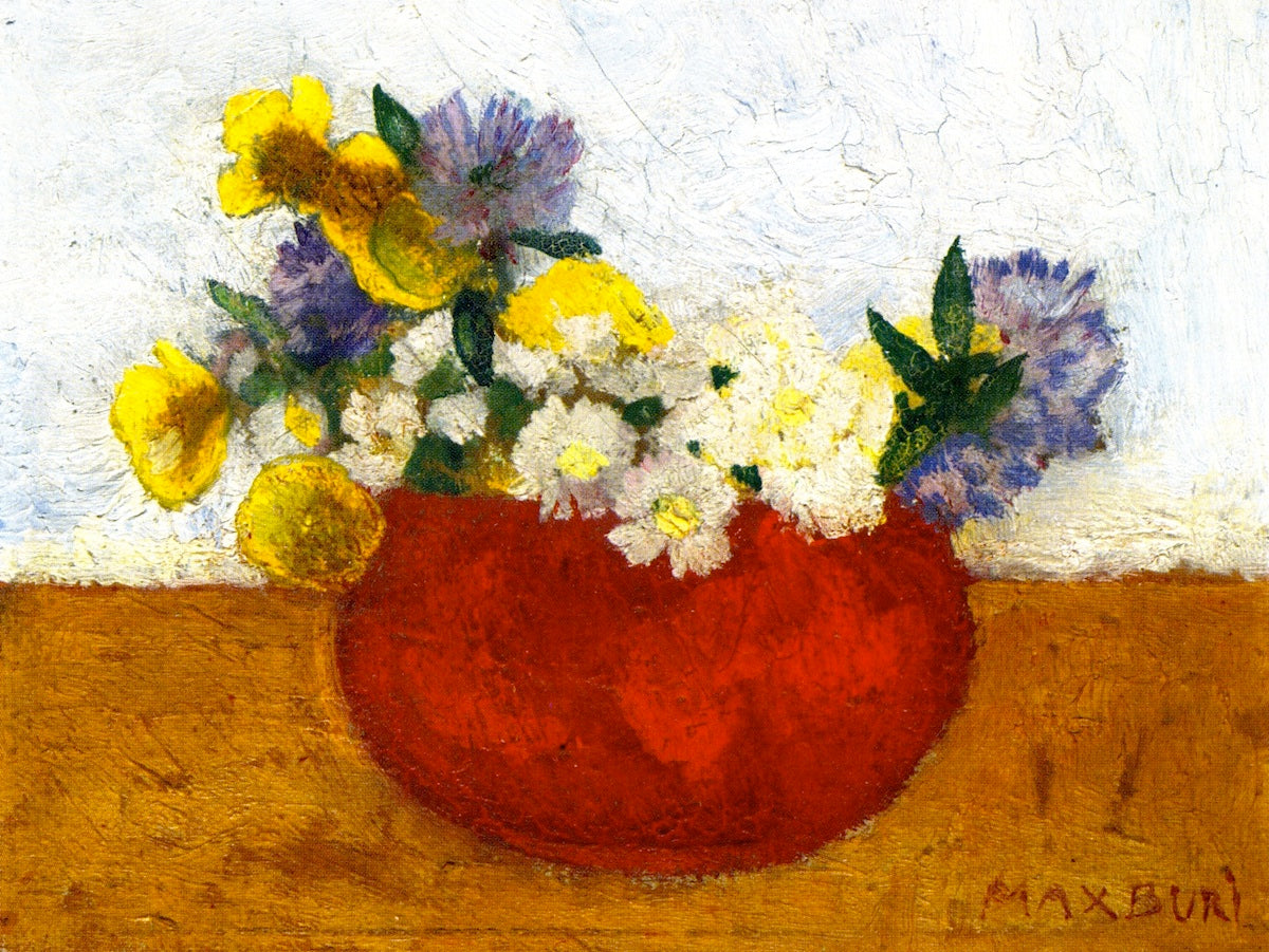 Still LIfe with Flowers by Max Buri,A3(16x12")Poster