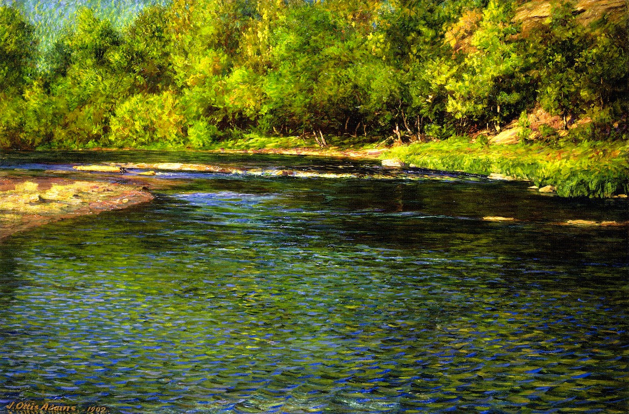 Iridescence of a Shallow Stream by John Ottis Adams,A3(16x12")Poster