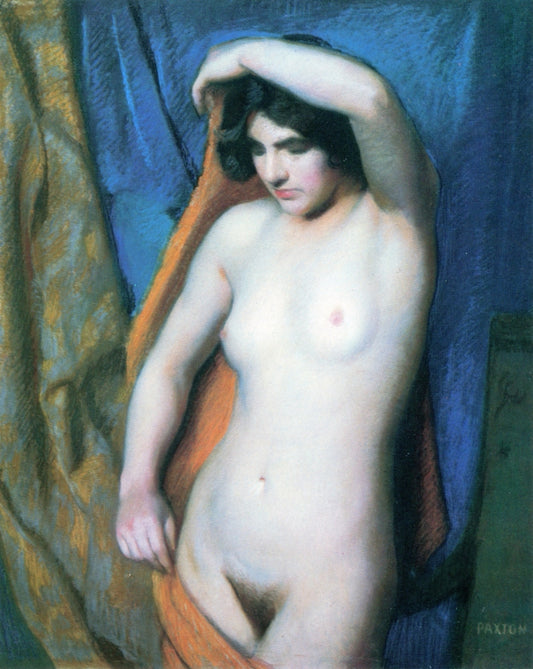 Study for Gold Drapery by William MacGregor Paxton,16x12(A3) Poster