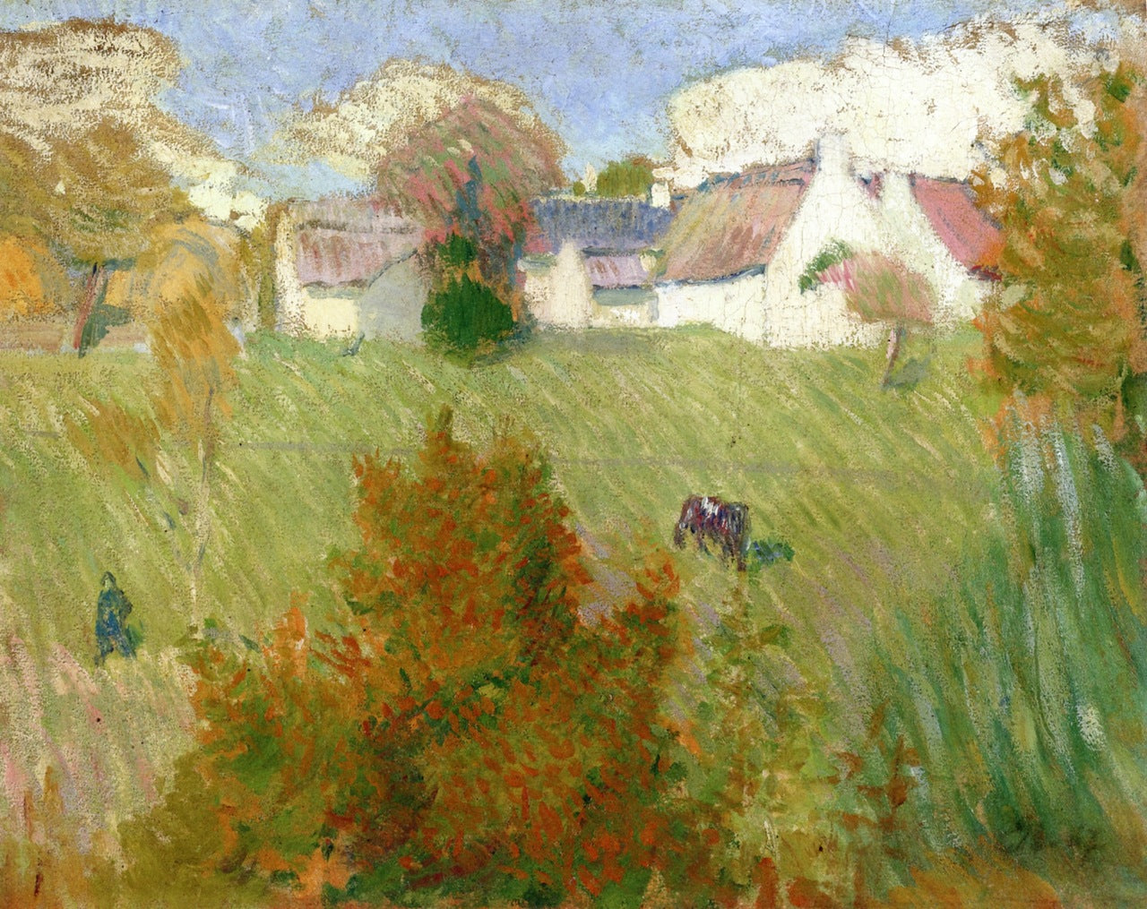 Farm in Pont-Aven by Emile Bernard,A3(16x12")Poster
