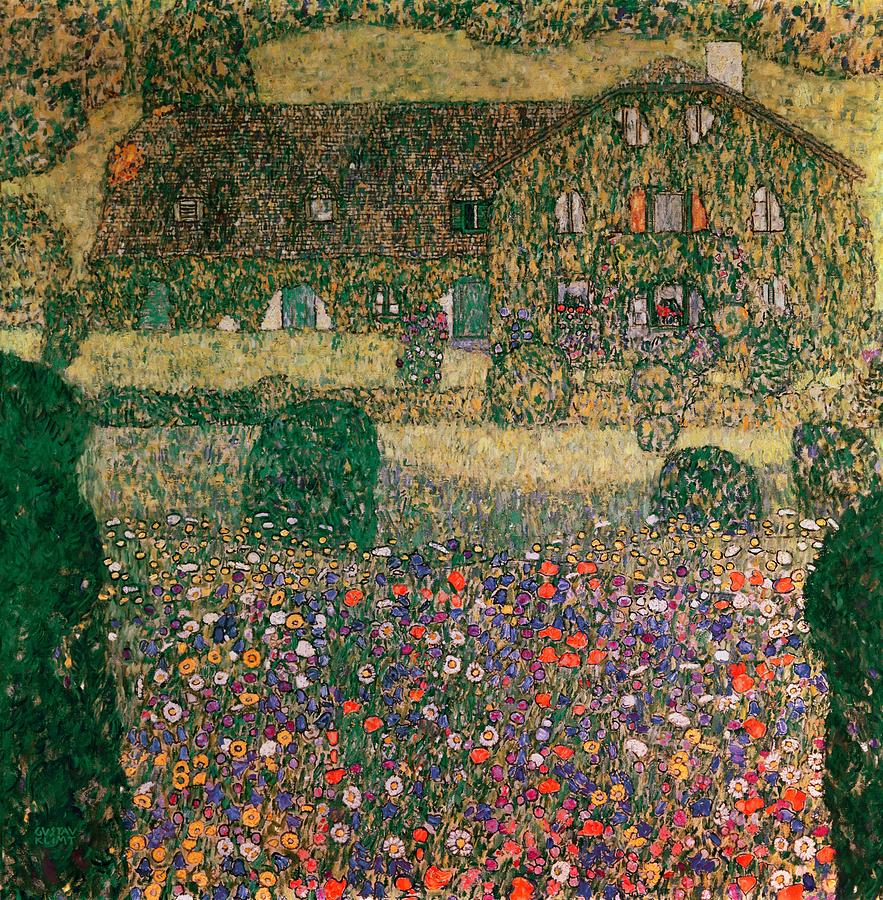 Country House by the Attersee by Gustav Klimt,A3(16x12")Poster