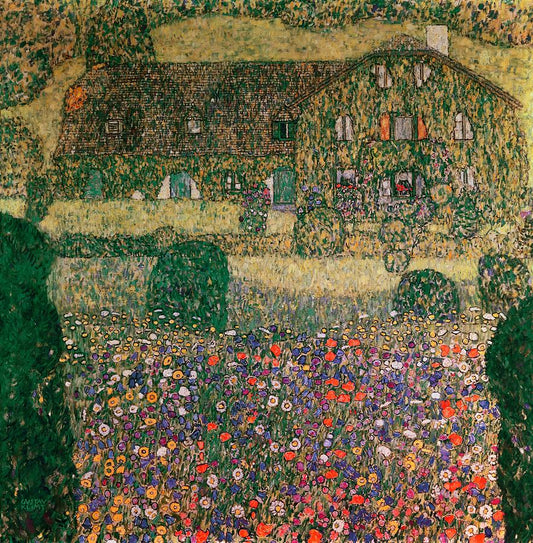 Country House by the Attersee by Gustav Klimt,A3(16x12")Poster