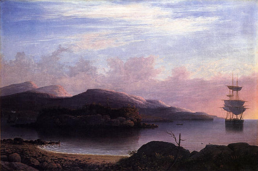 Off Mount Desert, vintage artwork by Fitz Henry Lane, A3 (16x12") Poster Print