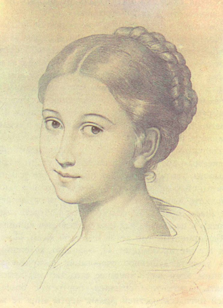 Elisabeth Alexandrine Ficquelmont, vintage artwork by Filippo Agricola, 12x8" (A4) Poster
