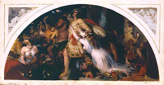 The Defeat of Comus, vintage artwork by Sir Edwin Landseer, A3 (16x12") Poster Print
