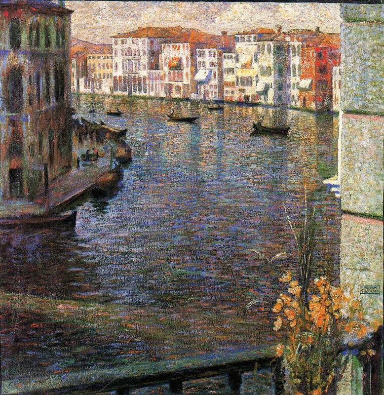 The Grand Canal in Venice, vintage artwork by Umberto Boccioni, 12x8" (A4) Poster
