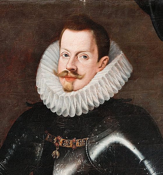 Felipe III de España (1598 - 1621, vintage artwork by Andres Lopez Polanco, 12x8" (A4) Poster