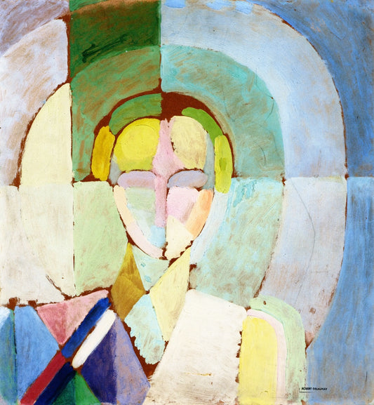 Madame Heim, vintage artwork by Robert Delaunay, 12x8" (A4) Poster