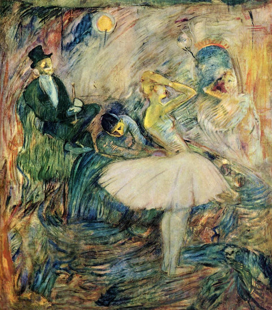 The Dancer in Her Dressing Room, vintage artwork by Henri de Toulouse-Lautrec, 12x8" (A4) Poster