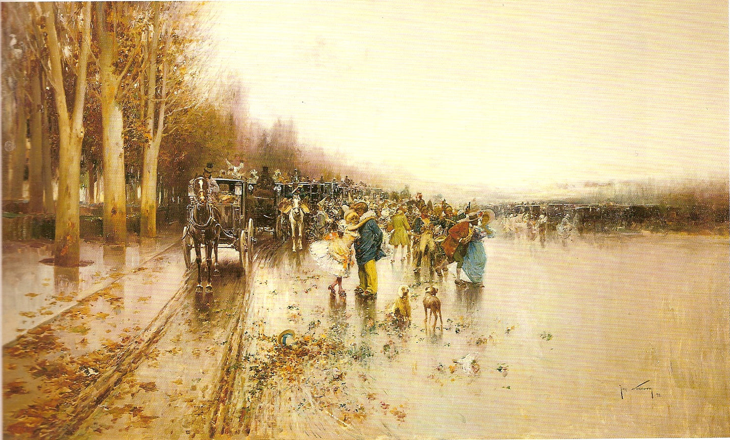 Dia de lluvia by Jose Navarro llorens,A3(16x12")Poster