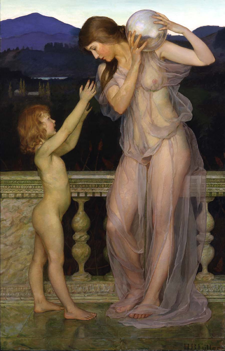 Illusions, vintage artwork by Henry Brown Fuller, 12x8" (A4) Poster