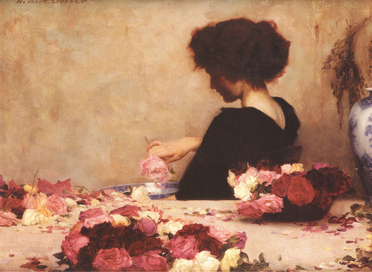 Pot Pourri, vintage artwork by Herbert James Draper, 12x8" (A4) Poster