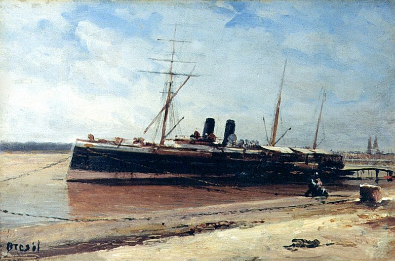 Brest, vintage artwork by Alexei Bogoliubov, 12x8" (A4) Poster