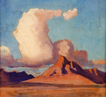 Peak and Cloud #3, vintage artwork by Maynard Dixon, 12x8" (A4) Poster
