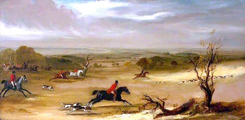 Hunt Scurry, vintage artwork by John Ferneley, Jr, A3 (16x12") Poster Print