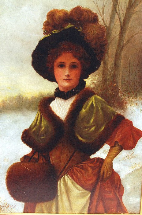 Peggy, vintage artwork by Jan van Beers, 12x8" (A4) Poster