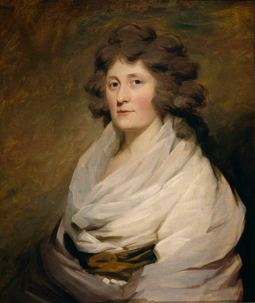 Mrs. McLean of Kinlochaline, vintage artwork by Sir Henry Raeburn, R.A., P.R.S.A., 12x8" (A4) Poster