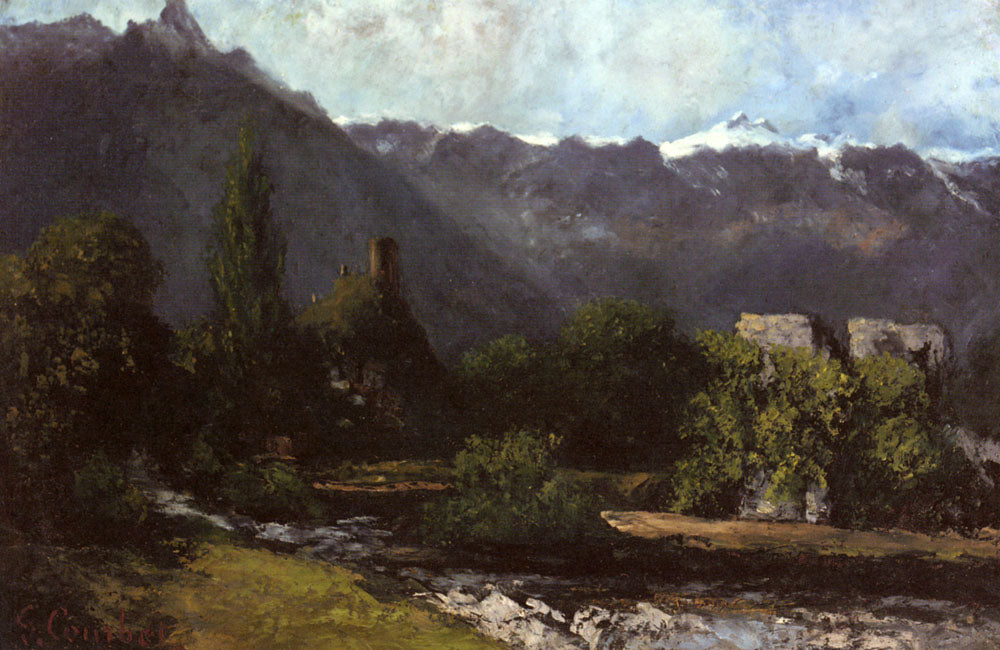 The Glacier, vintage artwork by Gustave Courbet, A3 (16x12") Poster Print