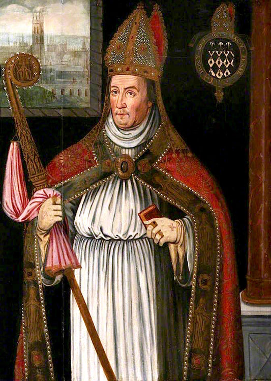 William of Waynflete, vintage artwork by Richard Greenbury, 12x8" (A4) Poster