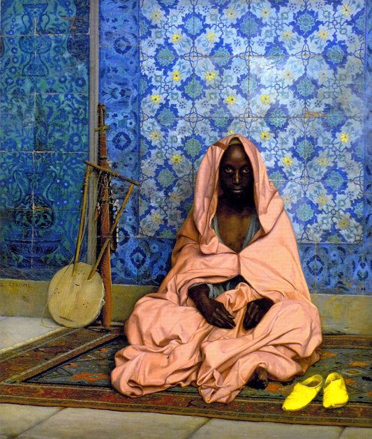 The Black Poet, vintage artwork by Jean-Leon Gerôme, 12x8" (A4) Poster