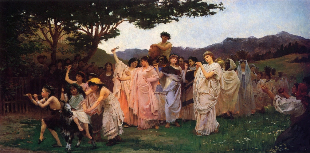 The Festival of Spring, vintage artwork by Edwin Howland Blashfield, 12x8" (A4) Poster