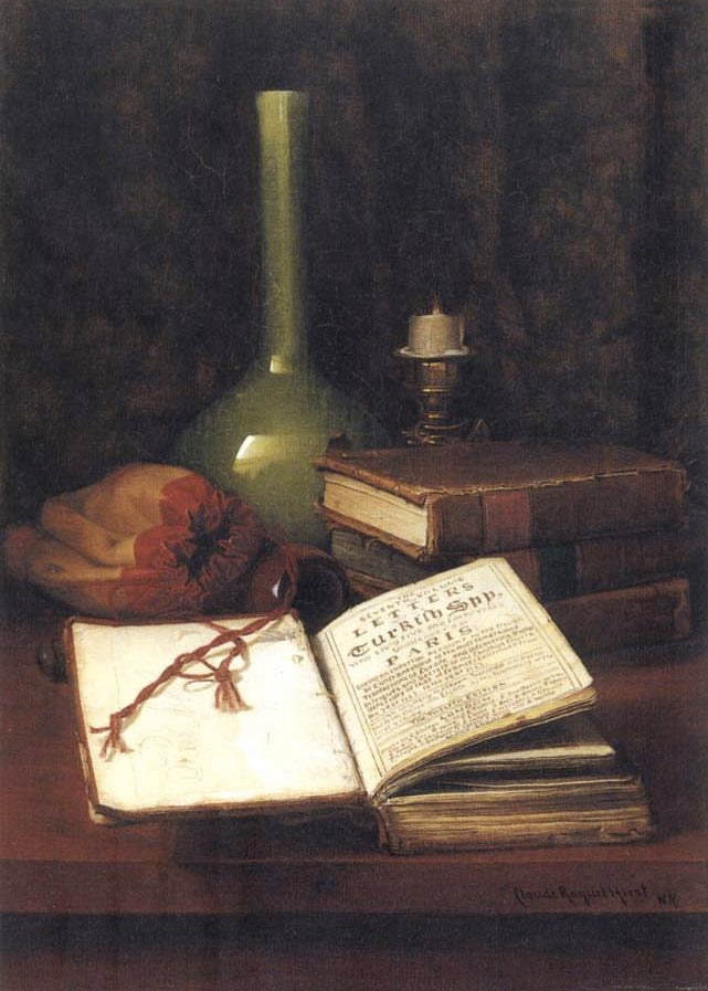 Letters from a Turkish Spy, vintage artwork by Claude Raguet Hirst, 12x8" (A4) Poster