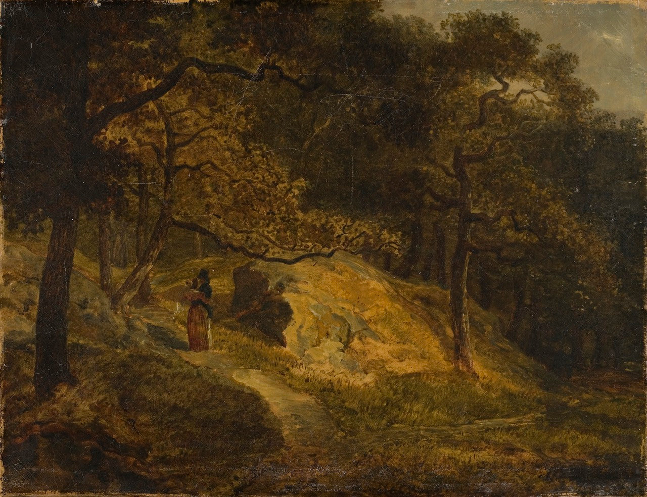 At Djurgården in Stockholm, vintage artwork by Johan Christian Ezdorf, A3 (16x12") Poster Print