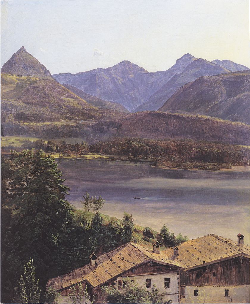Der Wolfgangsee, vintage artwork by Ferdinand Georg Waldmüller, A3 (16x12") Poster Print
