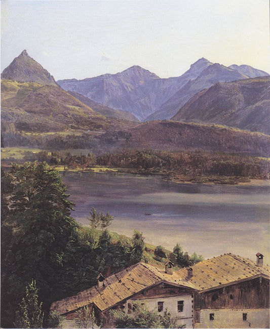 Der Wolfgangsee, vintage artwork by Ferdinand Georg Waldmüller, A3 (16x12") Poster Print
