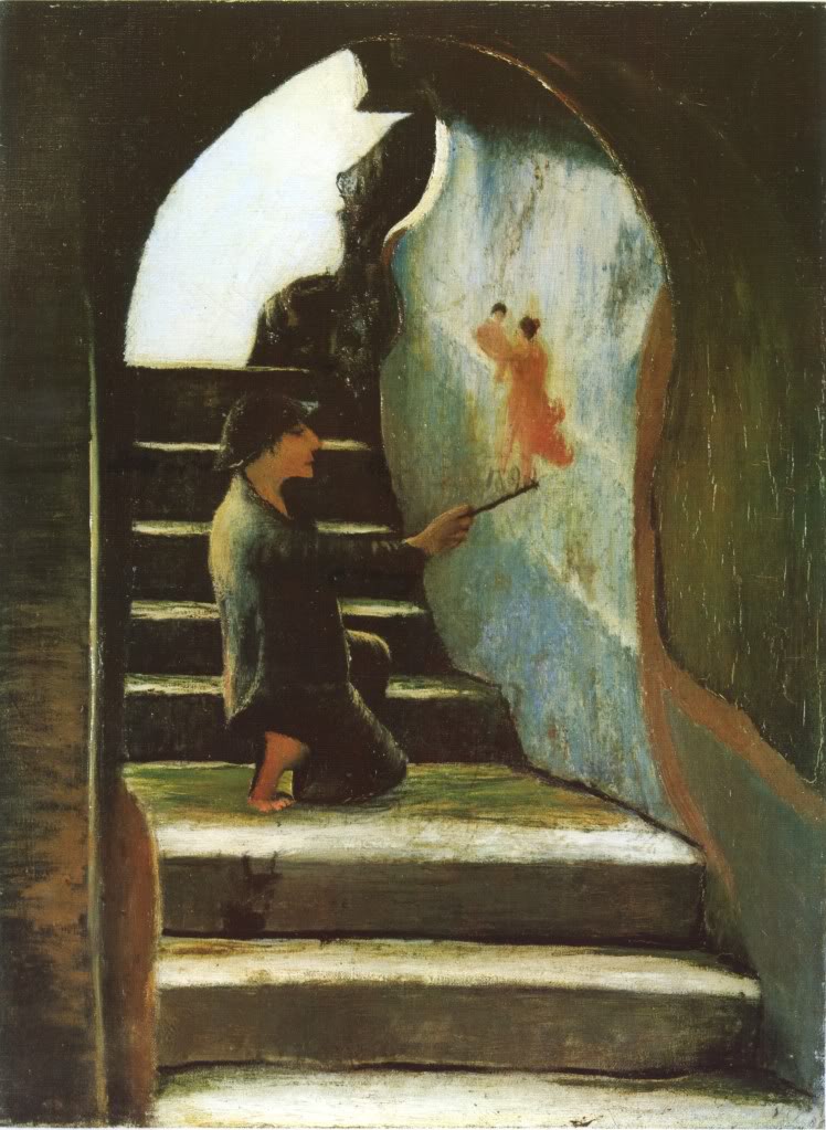 Young Painter by Tivadar Csontvary Kosztka,A3(16x12")Poster