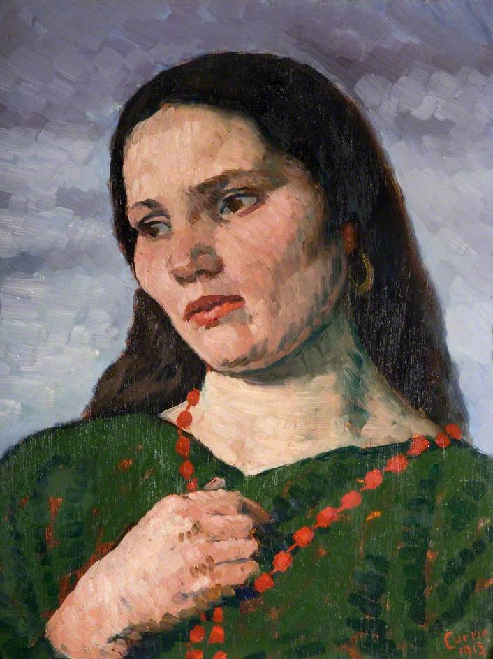 The Red Necklace by John S. Currie,16x12(A3) Poster