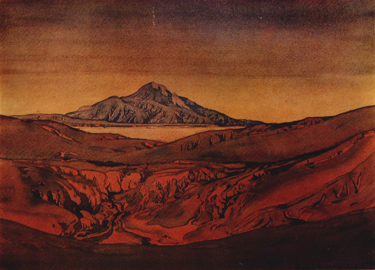 Red Hills by Maximilian Voloshin,16x12(A3) Poster