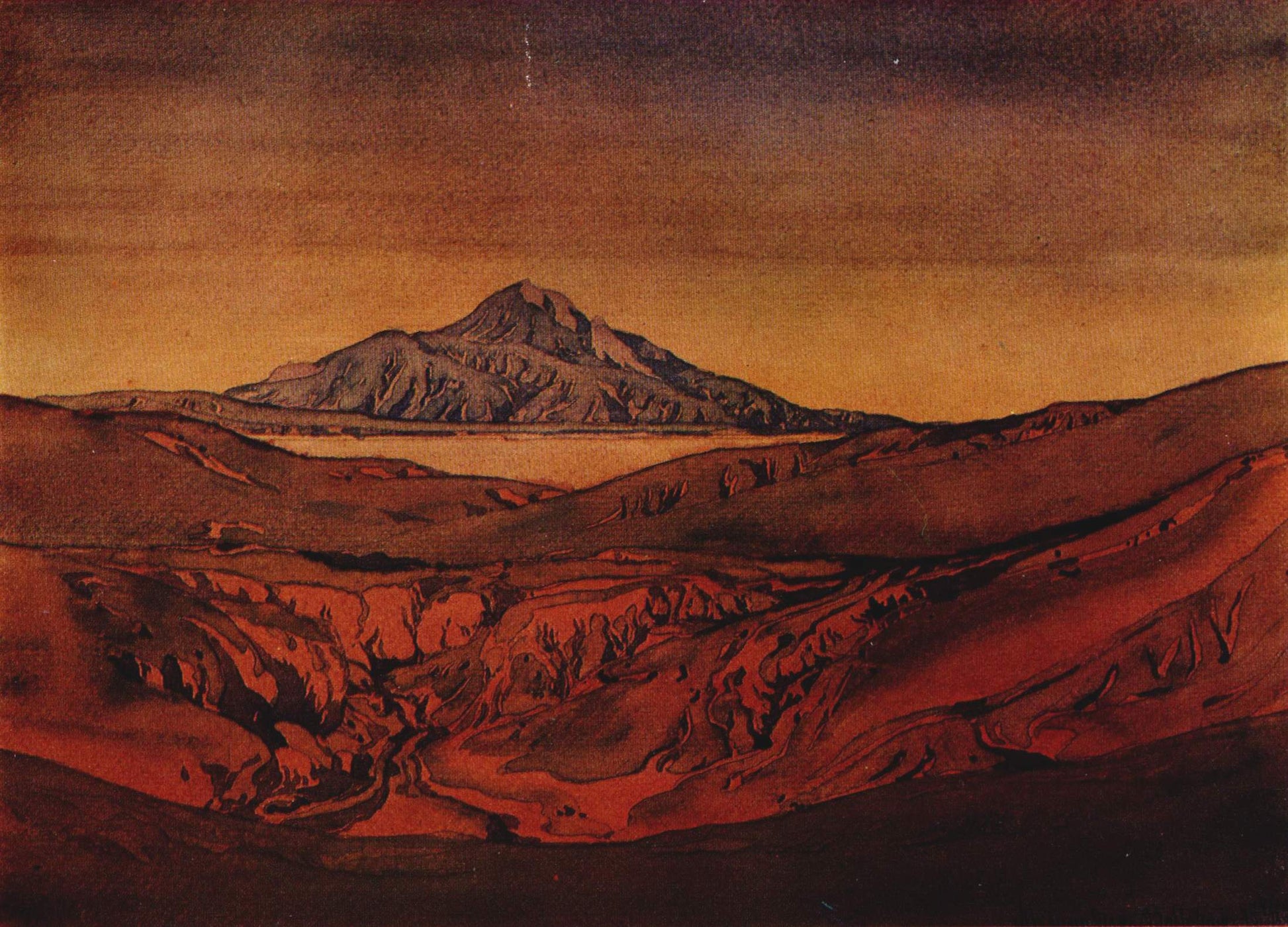 Red Hills by Maximilian Voloshin,16x12(A3) Poster